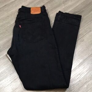 Levi’s Premium Quality Clothing 501s Black Button Fly Straight Leg Jeans